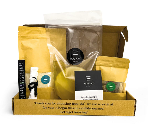 LETTERBOX: Organic Kombucha Making Kit + 1 bottle of original kombucha to balance